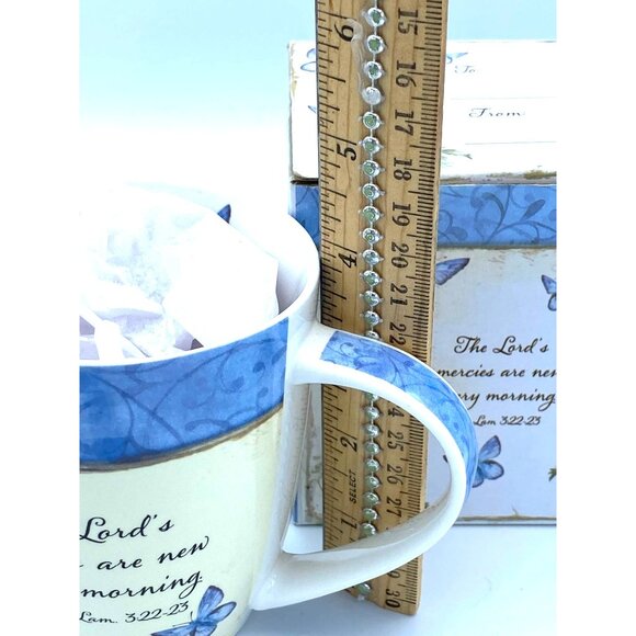Butterfly Inspirational Coffee Mug Scripture The Lord's Mercies 2013 - Picture 2 of 5